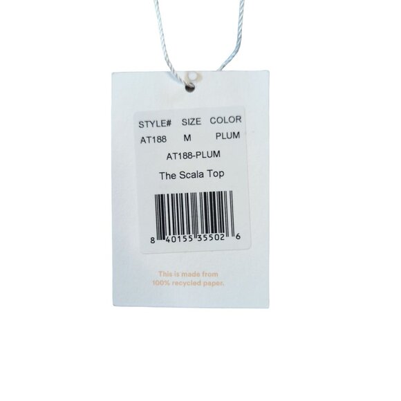 Andie SwimThe Scala Top Plum Size Medium - Picture 3 of 6